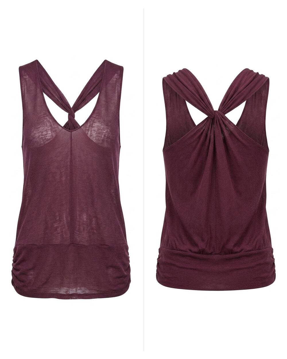 Max Studio Com 100% Silk Purple Knit Sleeveless Tank Top Women Size S